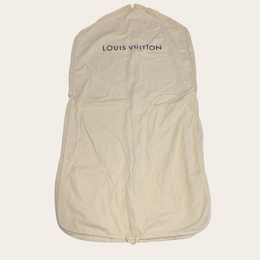Louis Vuitton Large Dust Garment Bag 46x22 Beige Canvas Bag with Zip Closure